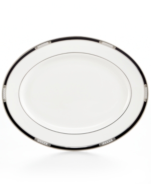 Lenox Dinnerware, Hancock Platinum White Oval Platter