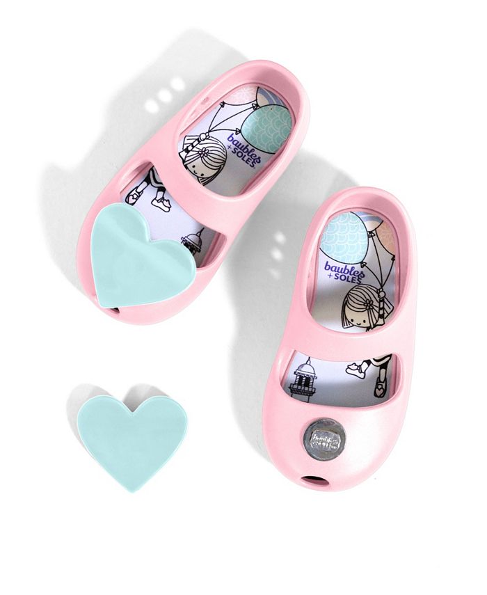 Baubles + Soles Toddler Girls Kaia Shoes with Twist Lock SlipOn