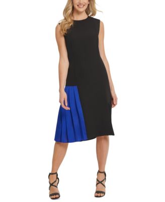 dkny pleated dress