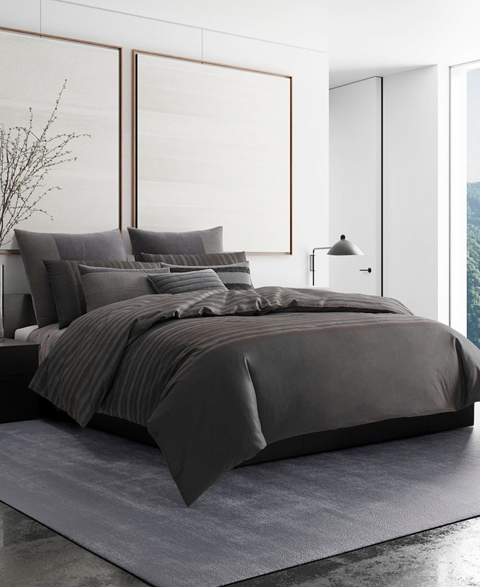 Vera Wang Shadow Stripe King Duvet Cover Macy's