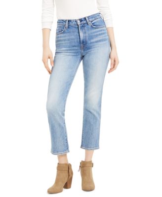 7 For All Mankind High Waist Cropped Straight Jeans Macy s