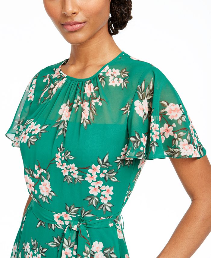 Harper Dress Leafy Floral
