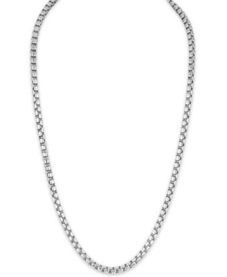 925 Sterling Silver .8mm Box Chain Necklace 22 Length