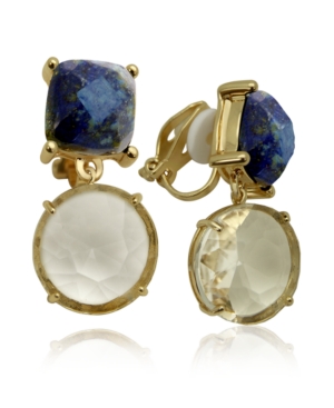 image of T Tahari Semi-Precious Clip Earring