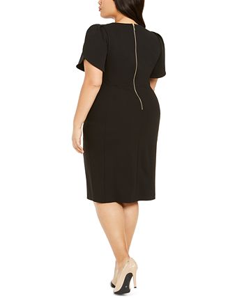 Macys plus size calvin klein dresses discount