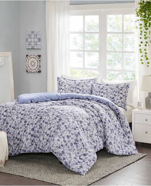 Madison Park Nells 3 Piece King Cal King Printed Duvet Cover Set