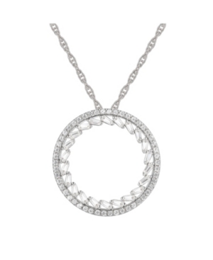 image of Round Diamond (1/2 ct. t.w.) Necklace in 14k White or Rose Gold