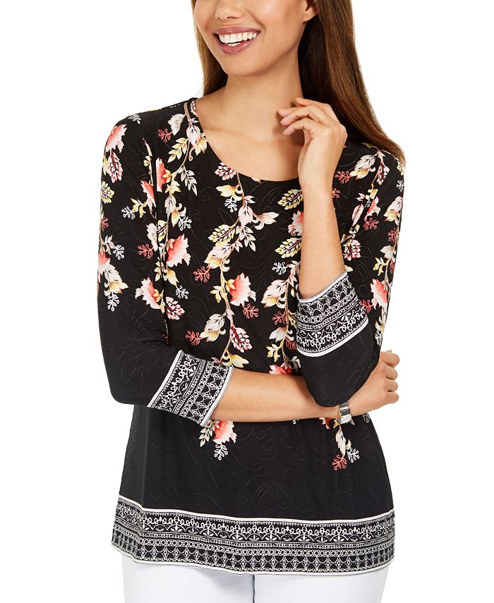 Macy's jm sale collection petite tops