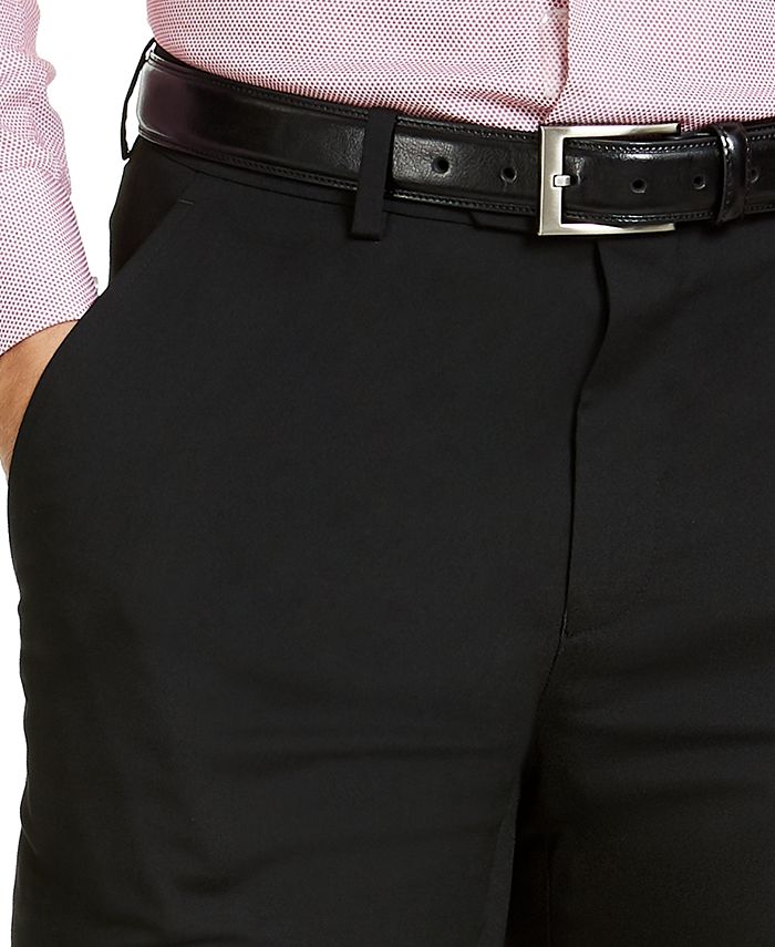 Alfani Men's SlimFit Stretch Black Solid Suit Pants, Created For Macy