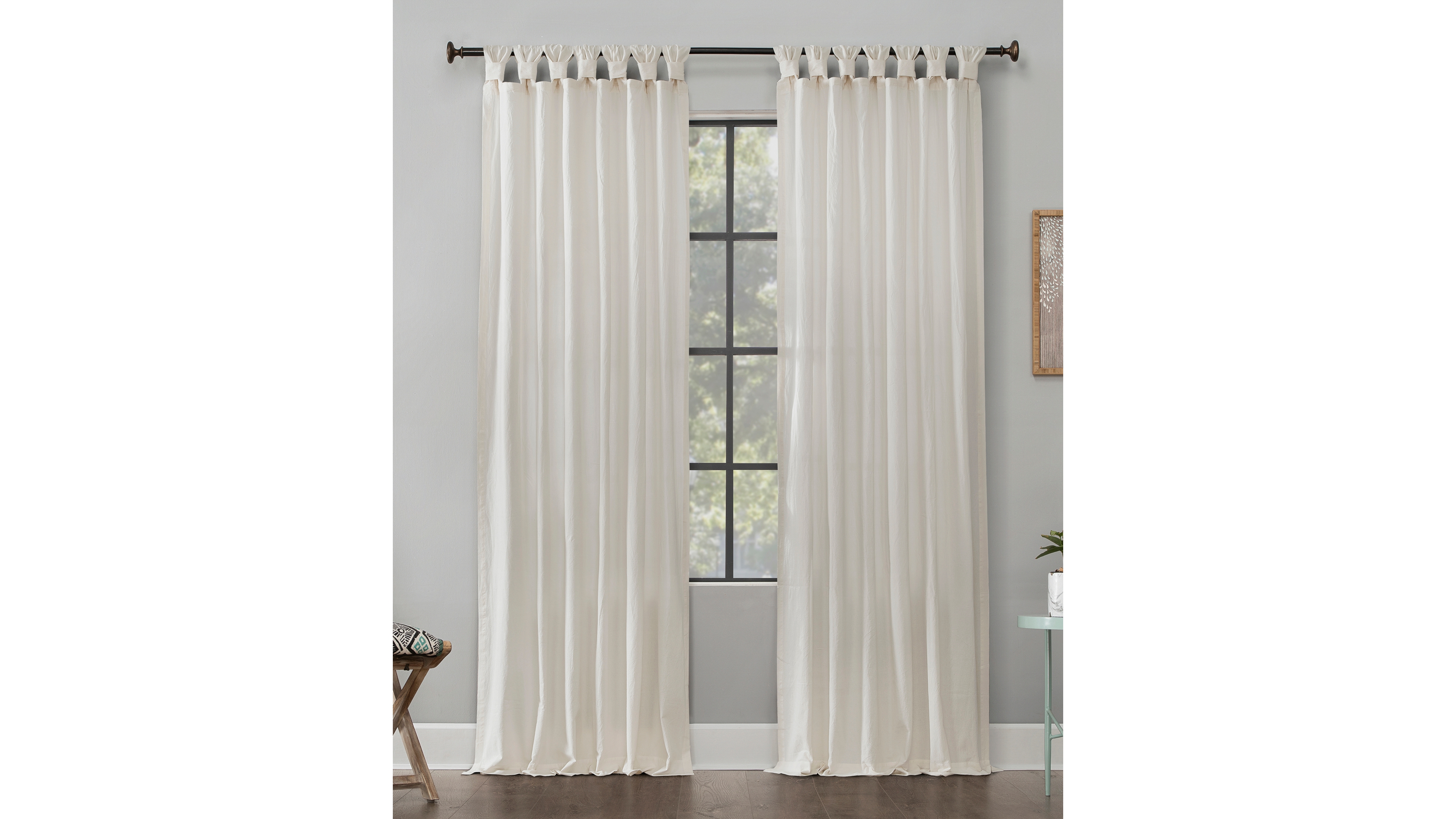 Washed Cotton Twist Tab Curtain