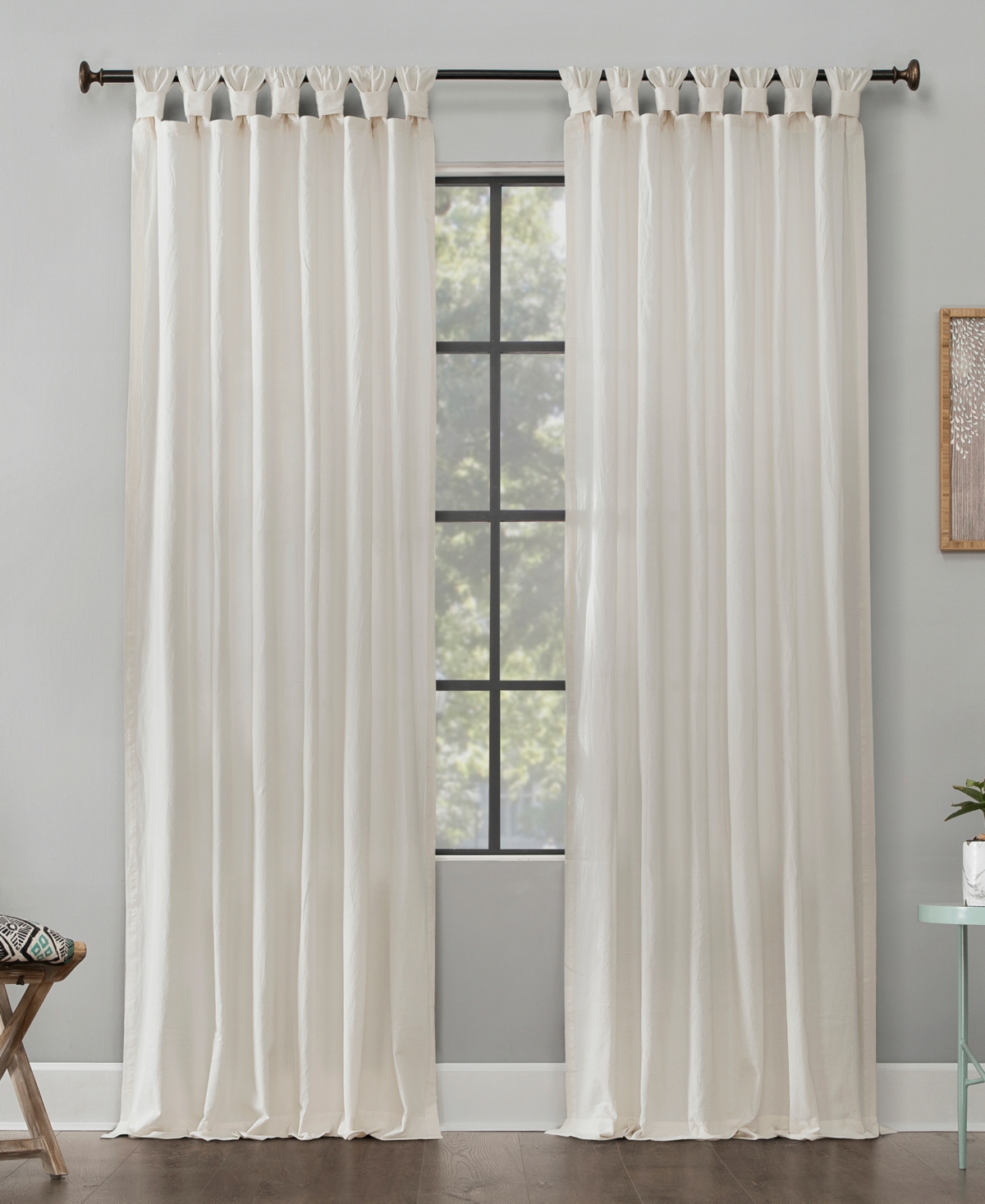 Archaeo 52 x 108 Washed Cotton Twist Tab Curtain