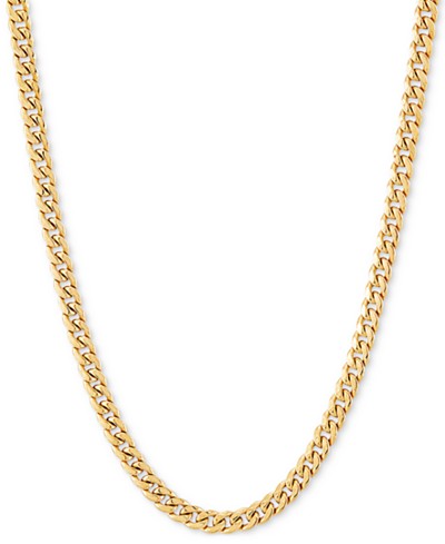 Macy's Men's 14k Gold Curb Chain Necklace