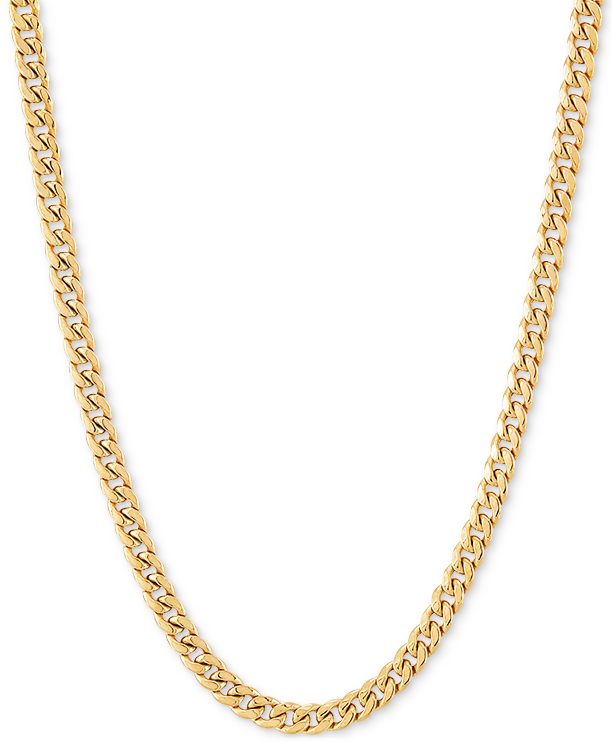 Miami Cuban Link 18" Chain Necklace (3mm) in 14k Gold - Gold