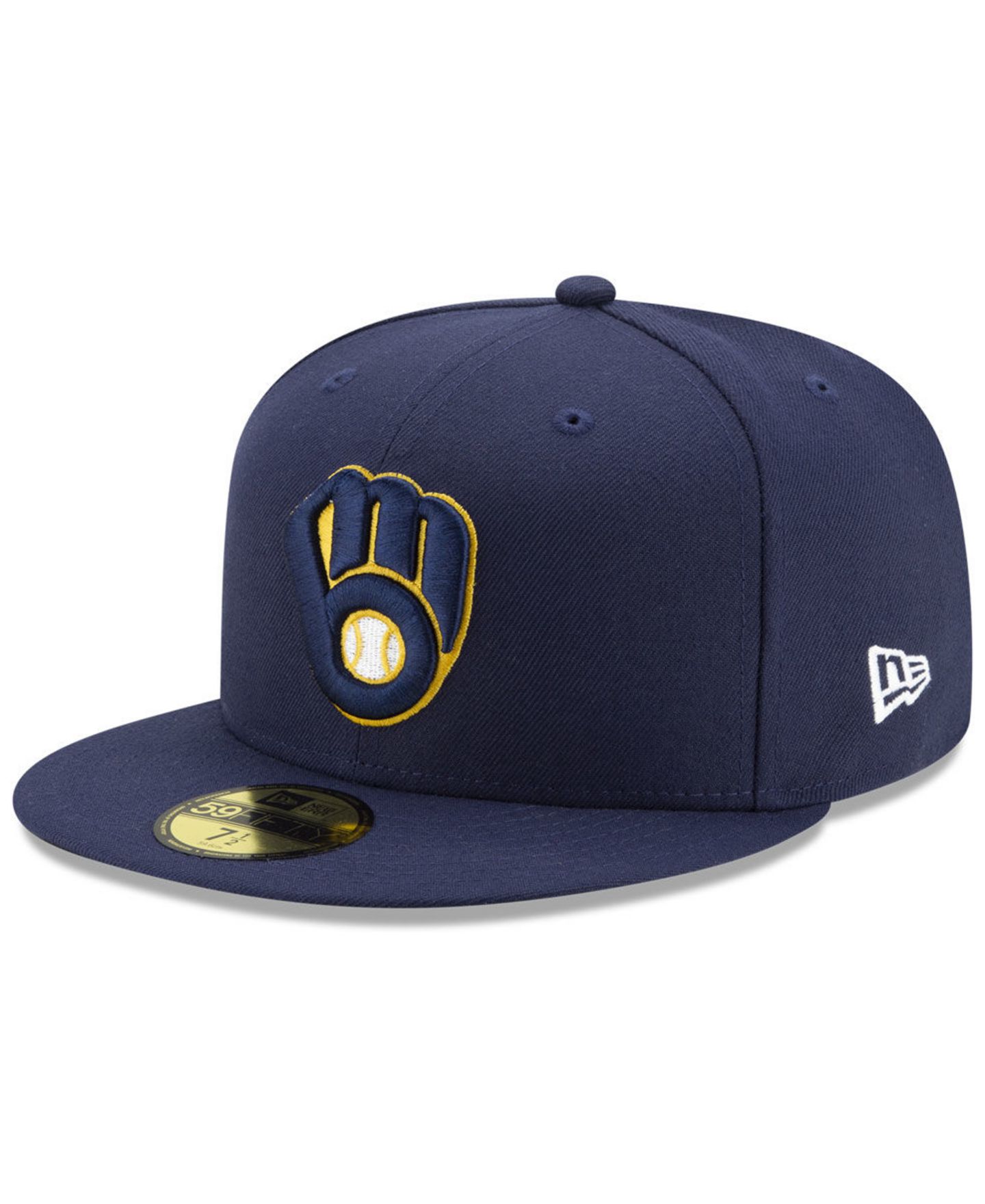 Мужская кепка New Era Milwaukee Brewers Authentic Collection 59FIFTY Fitted — фото 1