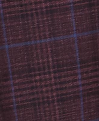 calvin klein blue plaid slim fit sport coat