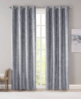 Sunsmart Taylor Diamond Jacquard Total Blackout Window Panels