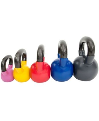 Vinyl Color Coated Kettle Bell - 5, 10, 15, 20, 25 Pound Option