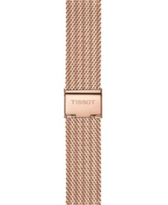 Women's Swiss Chronograph PR 100 Sport Chic T-Classic Rose Gold-Tone Stainless Steel Mesh Bracelet Watch 38mm