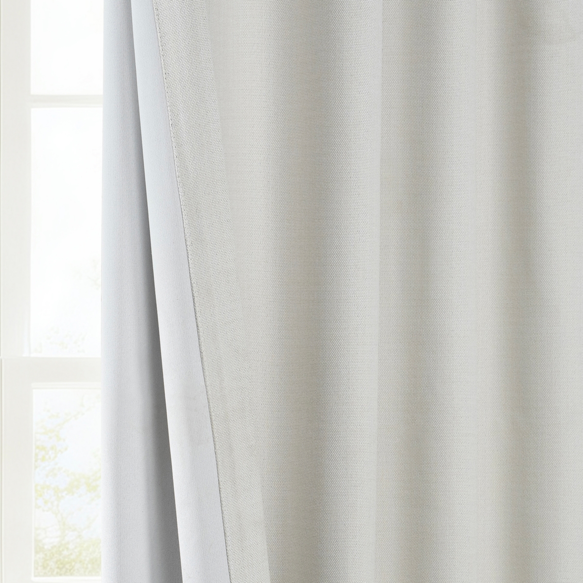 Half Price Drapes Extra Wide Textured Faux Linen Room Darkening Curtain