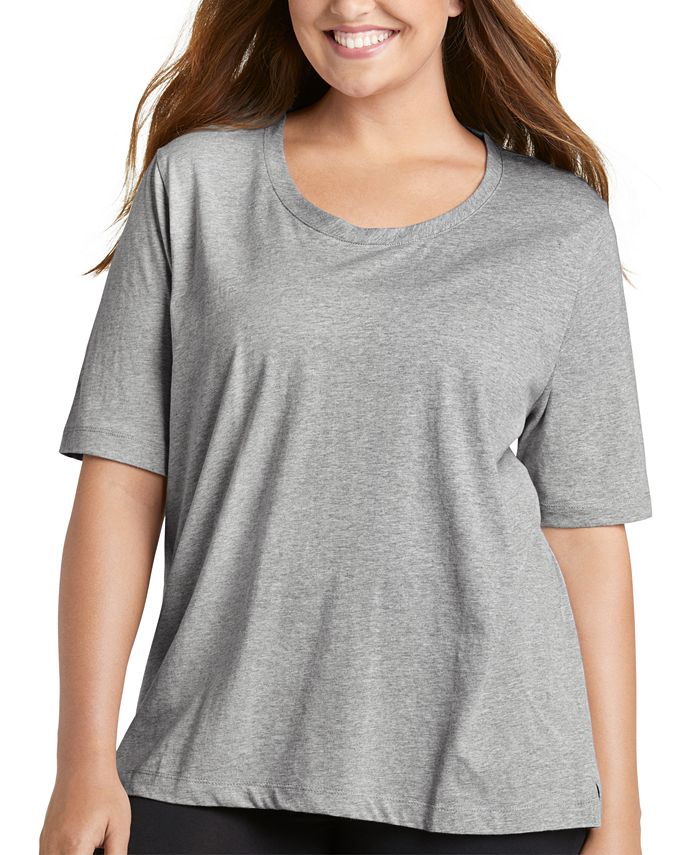 Jockey Plus Size Everyday Essentials Cotton Short Sleeve Pajama T-Shirt ...