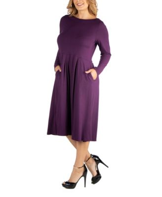 Purple Plus Size Dresses - Macy's