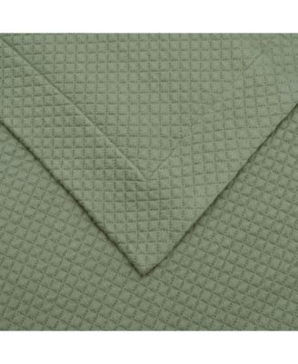 100% Cotton Diamond Solitaire All-Season 2-Piece Coverlet Set, Twin