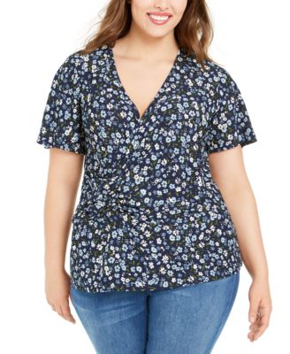 michael kors plus size tops macy's