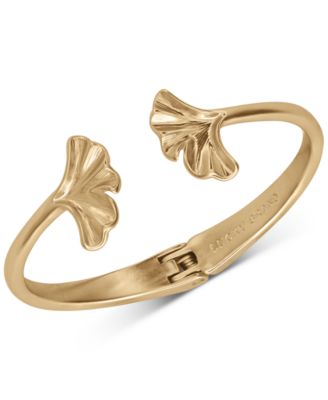 Lucky Brand - Gold-Tone Ginkgo Leaf Cuff Bracelet