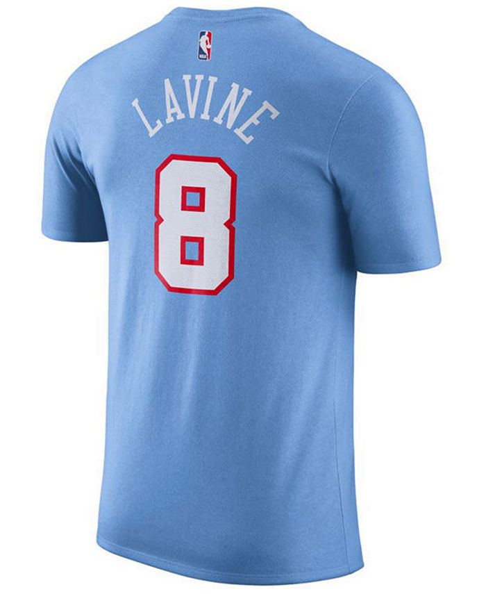 Nike Men's ZACH LAVINE Chicago Bulls City Edition Name and Number T ...