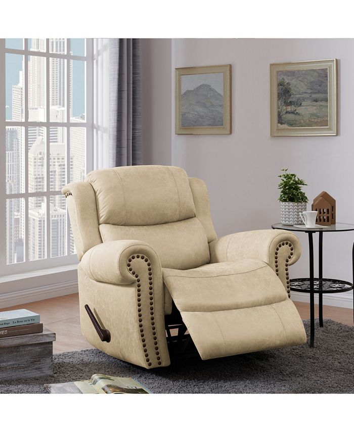 ProLounger Extra Large Rocker Rolled Arm Recliner Chair Macy's