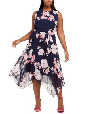 jessica howard floral print midi dress