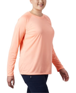 COLUMBIA PLUS SIZE LONG-SLEEVE SPF TOP