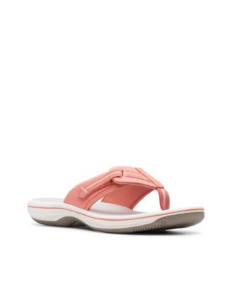 clarks orange sandals