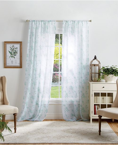 Martha Stewart Collection Martha Stewart Bellefield Floral Curtain