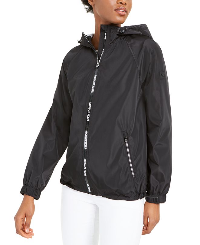michael kors black water resistant jacket