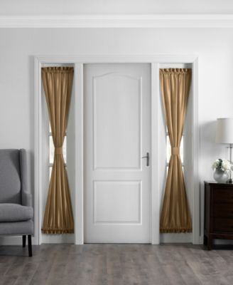 Colette Faux Silk Sidelight Door Window Panel Collection
