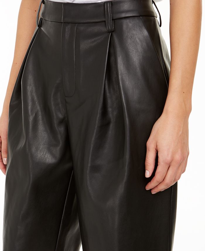 INC International Concepts INC Faux-Leather Gaucho Shorts, Created for ...