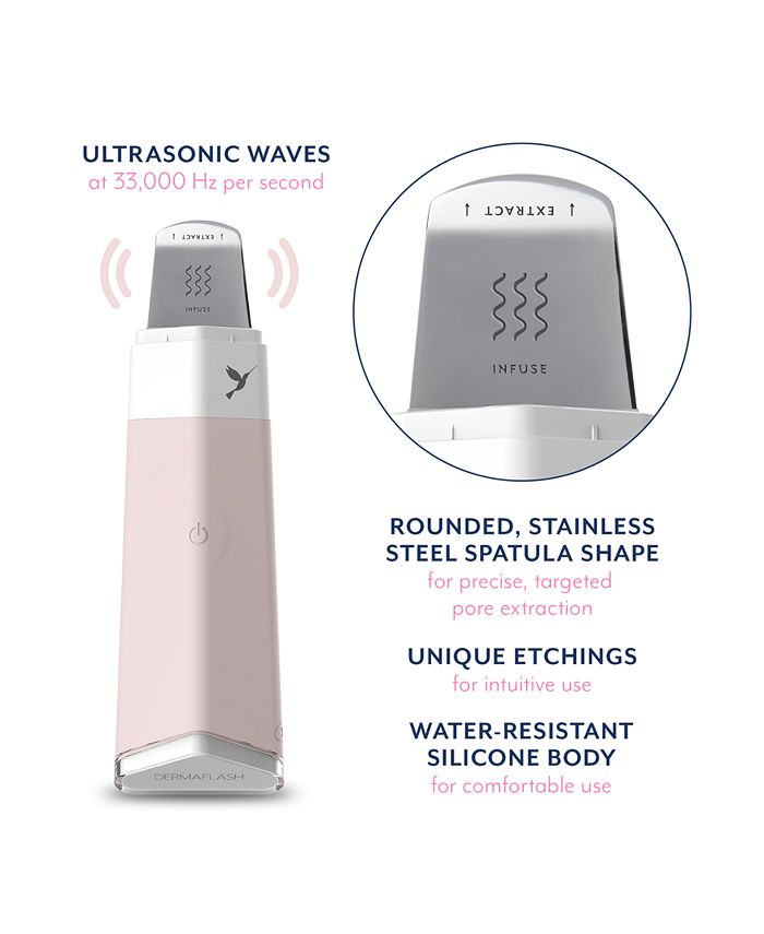 DERMAFLASH Dermapore Ultrasonic Pore Extractor Serum Infuser & Reviews