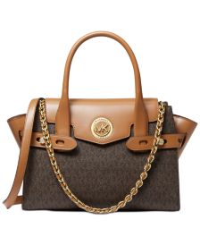 Signature Carmen Small Flap Belted Satchel