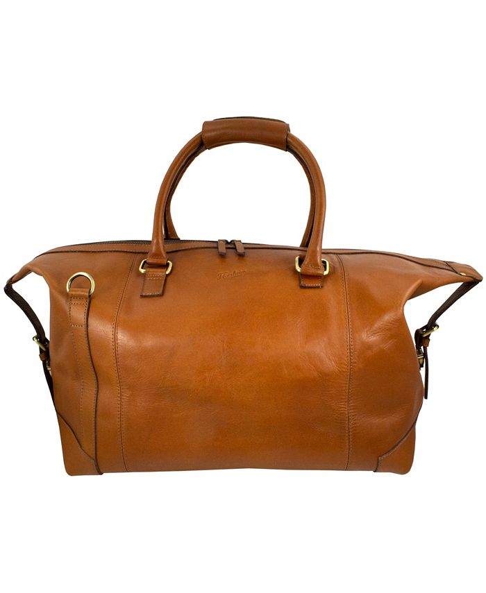 Macys leather 2024 duffle bag