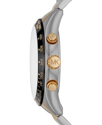 Michael Kors - Men's Chronograph Layton Two-Tone Stainless Steel Bracelet Watch 45mm