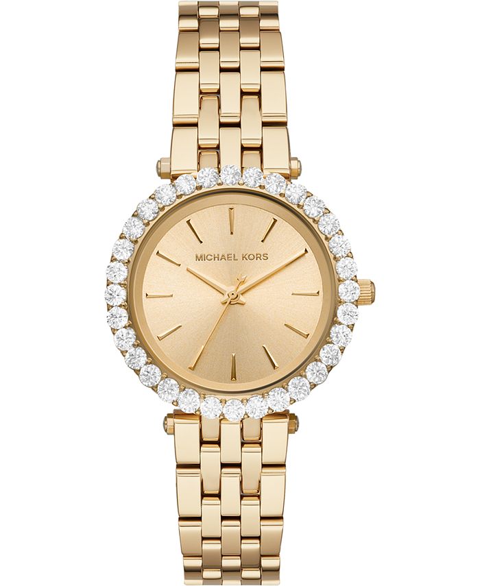 Michael Kors - Women's Darci Gold-Tone Stainless Steel Bracelet Watch 34mm
