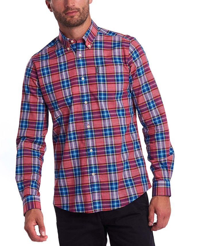 Barbour Men's Tailored-Fit Highland Check Shirt - Macy's