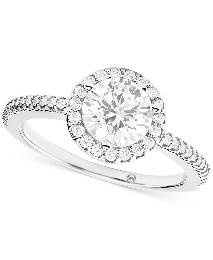 Michael Kors Sterling Silver Cubic Zirconia Halo Ring & Reviews - Rings -  Jewelry & Watches - Macy's