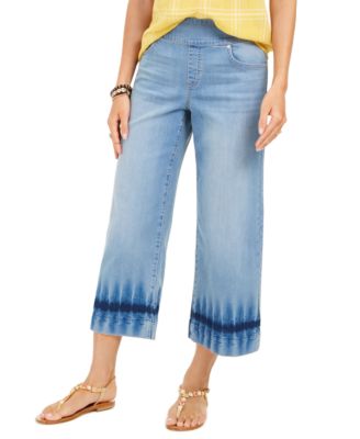 Style & Co Petite Ella Wide-Leg Cropped Jeans, Created For Macy's - Macy's