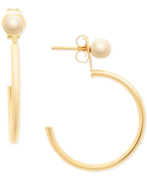 image of Hoop & Stud Front & Back Earrings in 14k Gold