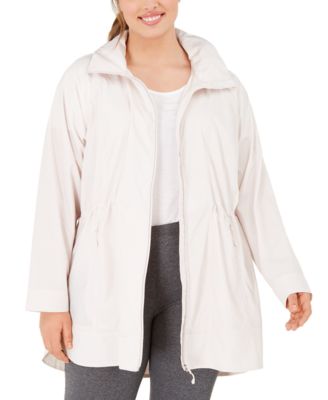 hooded longline jacket