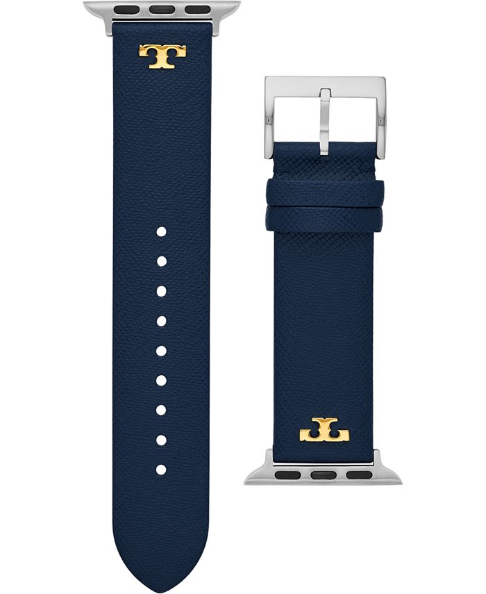 Tory Burch Women's Robinson Navy Saffiano Band For Apple Watch® Leather  Strap 38mm/40mm & Reviews - All Watches - Jewelry & Watches - Macy's
