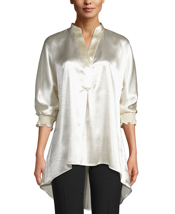anne klein no iron white blouse