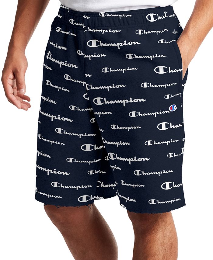 elektronisk lunge købmand Champion Men's Powerblend Logo-Print Shorts - Macy's